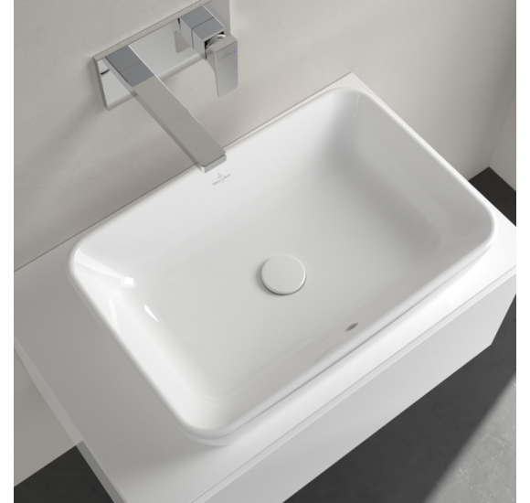 Villeroy & Boch Architectura ant stalviršio pastatomas stačiakampis praustuvas, 60 cm, su persipylimu