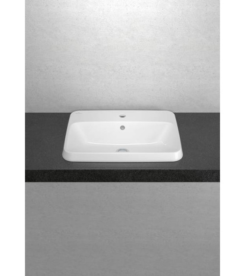 Villeroy & Boch Architectura stačiakampis įleidžiamas praustuvas, 60 cm, su persipylimu
