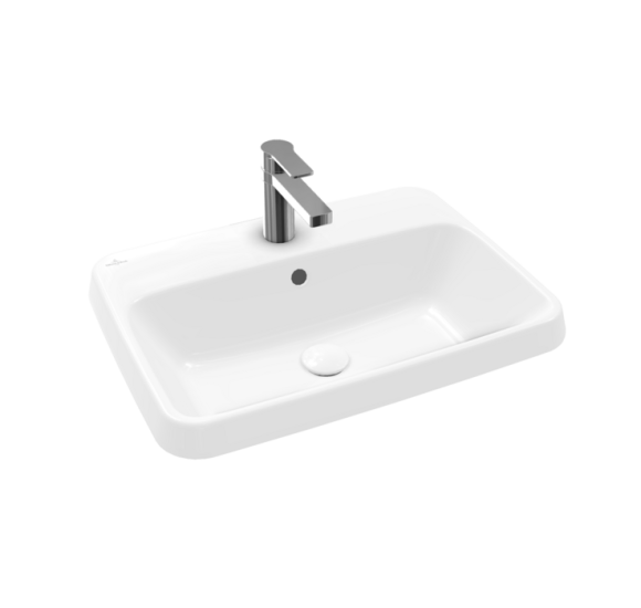 Villeroy & Boch Architectura stačiakampis įleidžiamas praustuvas, 60 cm, su persipylimu