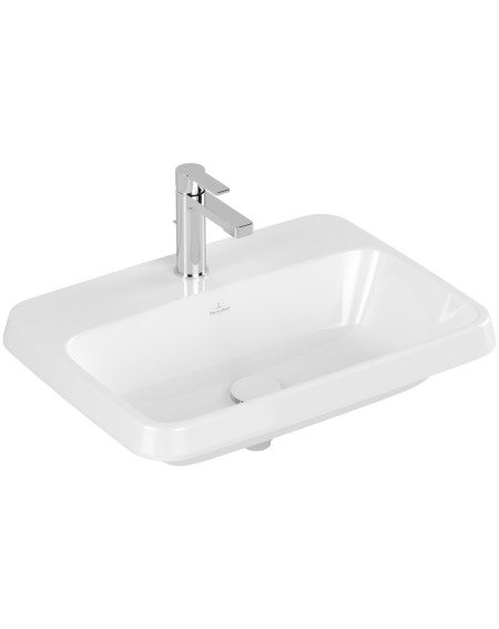 Villeroy & Boch Architectura stačiakampis įleidžiamas praustuvas, 60 cm, be persipylimo