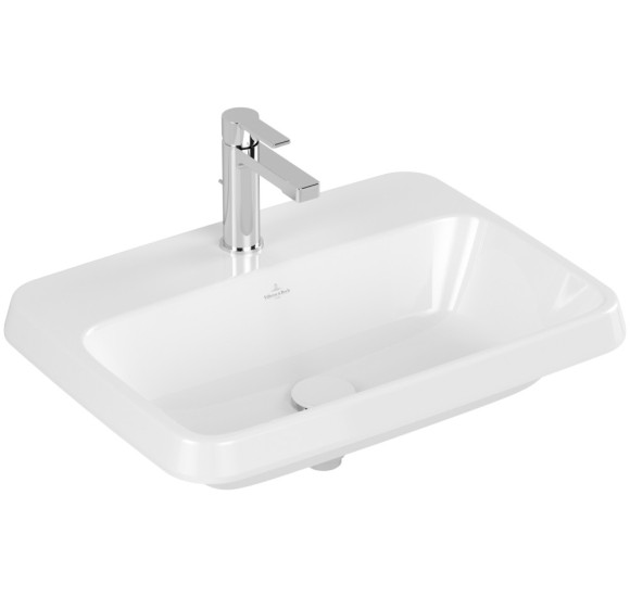 Villeroy & Boch Architectura stačiakampis įleidžiamas praustuvas, 60 cm, be persipylimo