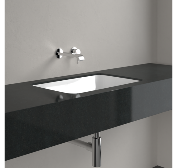 Villeroy & Boch Architectura po stalviršiu montuojamas stačiakampis praustuvas, 57 cm, su persipylimu