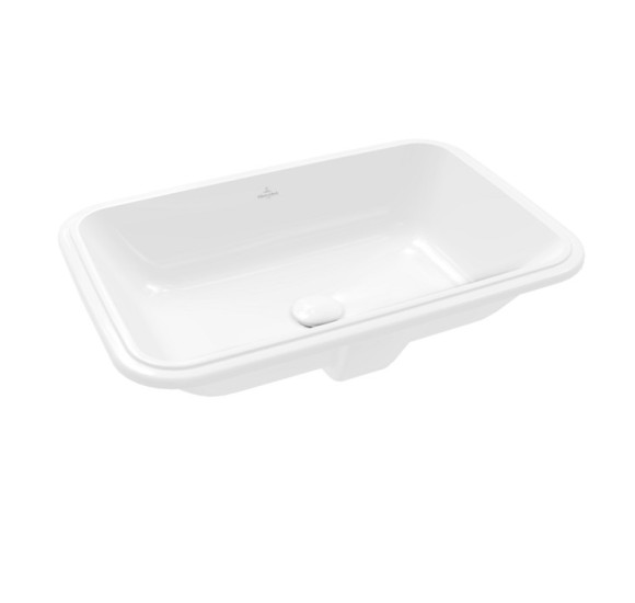 Villeroy & Boch Architectura po stalviršiu montuojamas stačiakampis praustuvas, 57 cm, be persipylimo