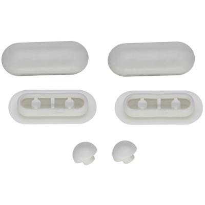 Villeroy&Boch Klozeto dangčio pagalvėlių rinkinys, 49x164,5mm, baltos spalvos