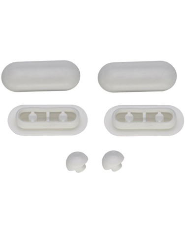 Villeroy&Boch Klozeto dangčio pagalvėlių rinkinys, 49x164,5mm, baltos spalvos