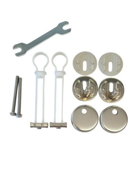 Villeroy&Boch Klozeto dangčio tvirtinimų prie keramikos komplektas (La Belle, Subway I, Hommage, Pure Stone)