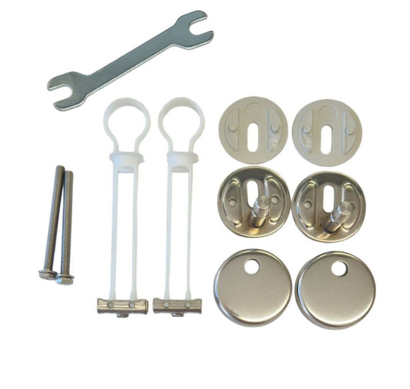 Villeroy&Boch Klozeto dangčio tvirtinimų prie keramikos komplektas (La Belle, Subway I, Hommage, Pure Stone)