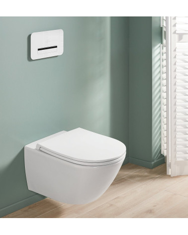 Villeroy&Boch Universo pakabinamas klozetas su "Soft Close" dangčiu, "TwistFlush" sūkurinis nuleidimas 4670T901