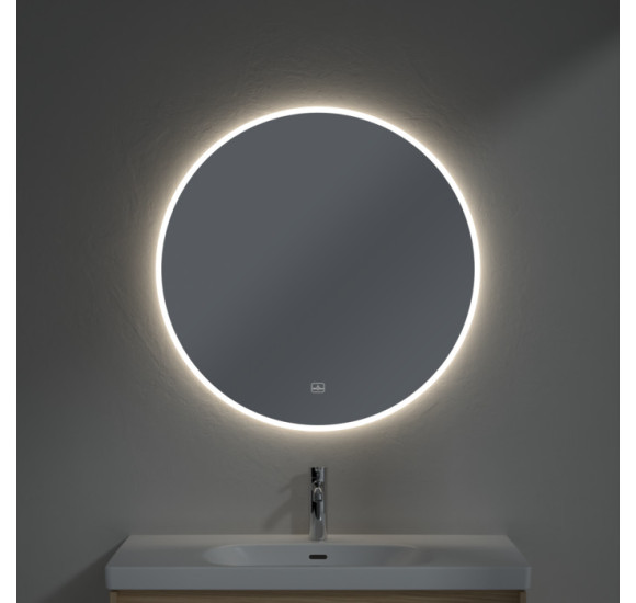 Villeroy&Boch More to See Lite+ apvalus veidrodis su LED apšvietimu, 85cm