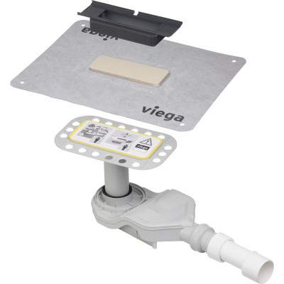 Viega Advantix Cleviva - dušo latako pagrindinis korpusas, aukštis 70–155 mm