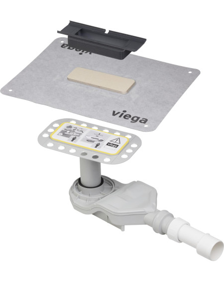 Viega Advantix Cleviva - dušo latako pagrindinis korpusas, aukštis 70–155 mm