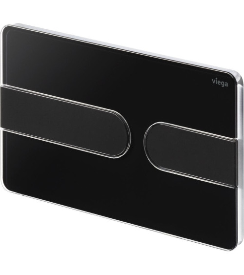 Viega Style 23 vandens nuleidimo mygtukas, juodas su matiniais klavišais