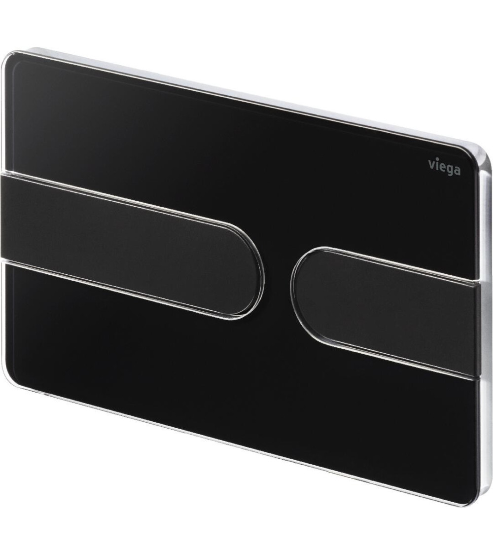 Viega Style 23 vandens nuleidimo mygtukas, juodas su matiniais klavišais