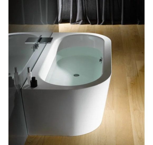 BETTE Starlet Silhouette I prie sienos glaudžiama, plieninė vonia 175x80cm