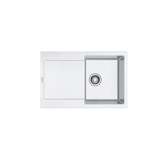 Franke MRG 611 plautuvė,  montuojama ant stalviršio, eksentrinis ventilis, nerūdijančio plieno mygtukas