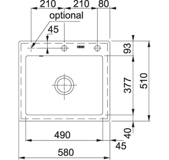 Franke Fraceram keraminė plautuvė MTK 610-58