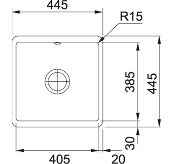 Franke Fraceram keraminė plautuvė KBK 110-40