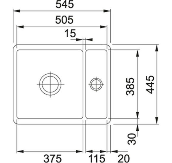 Franke Fraceram keraminė plautuvė KBK 160