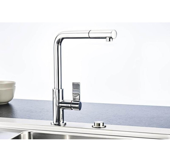 Franke Bat Neptune-evo virtuvinis maišytuvas su ištraukiama žarna