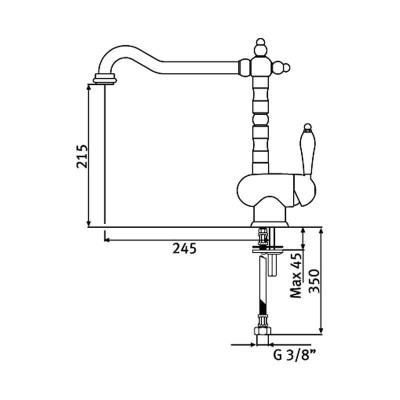 Maišytuvas plautuvei Franke Old England, pasirenkama spalva