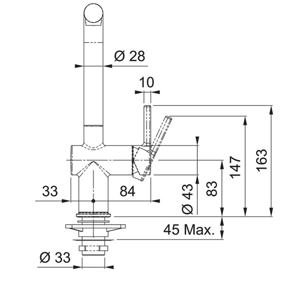 Franke Active L maišytuvas su ištraukiamu dušeliu, pasirenkama spalva