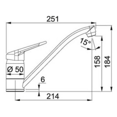 Franke NOVARA-PLUS virtuvinis maišytuvas, chromo spalvos