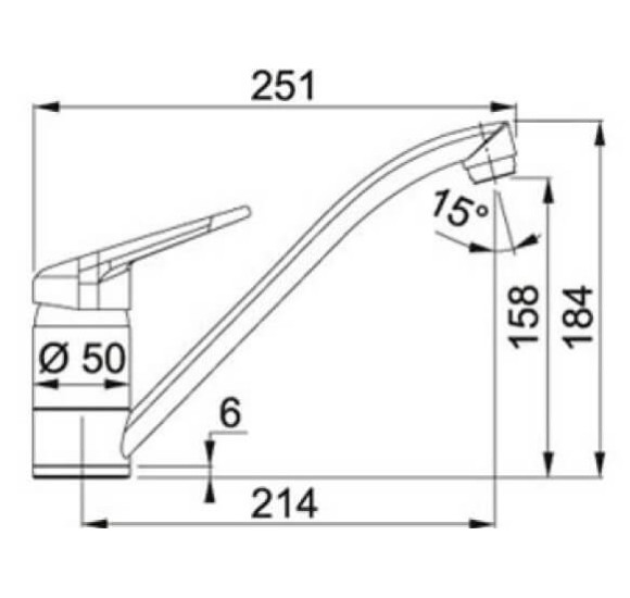 Franke NOVARA-PLUS virtuvinis maišytuvas, chromo spalvos