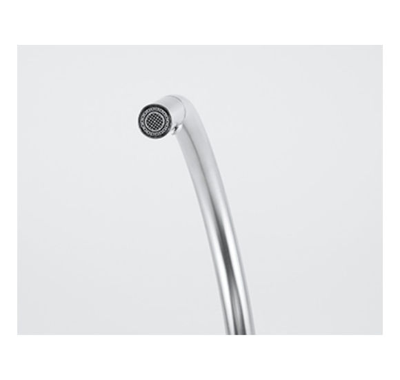 Franke maišytuvas plautuvei EOS-NEO su nerūdijančio plieno korpusu ir ištraukiama žarna-dušeliu