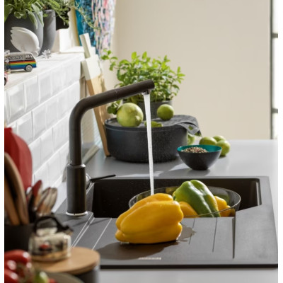 Franke Urban maišytuvas plautuvei su ištraukiamu dušeliu, pasirenkama spalva