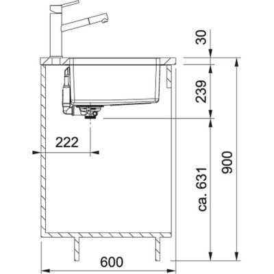 Franke MRX 110-55 nerūdijančio plieno plautuvė, užkemšamas ventilis