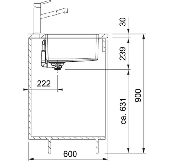 Franke MRX 110-55 nerūdijančio plieno plautuvė, užkemšamas ventilis