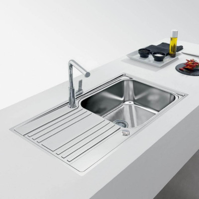 Franke RPX 611-86 XL nerūdijančio plieno plautuvė, ekscentrinis ventilis