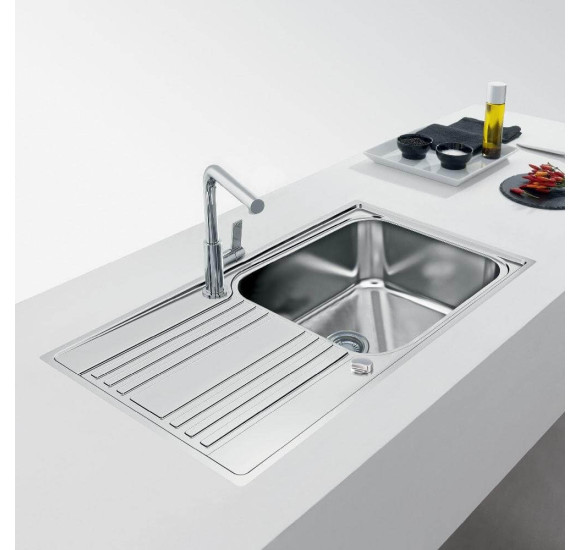 Franke RPX 611-86 XL nerūdijančio plieno plautuvė, ekscentrinis ventilis