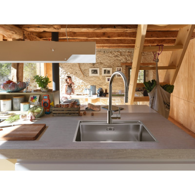 Franke MRX 210-50 TL nerūdijančio plieno plautuvė su ventiliu (rankiniu)