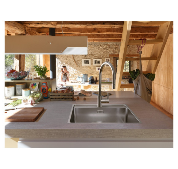 Franke MRX 210-50 TL nerūdijančio plieno plautuvė su ventiliu (rankiniu)