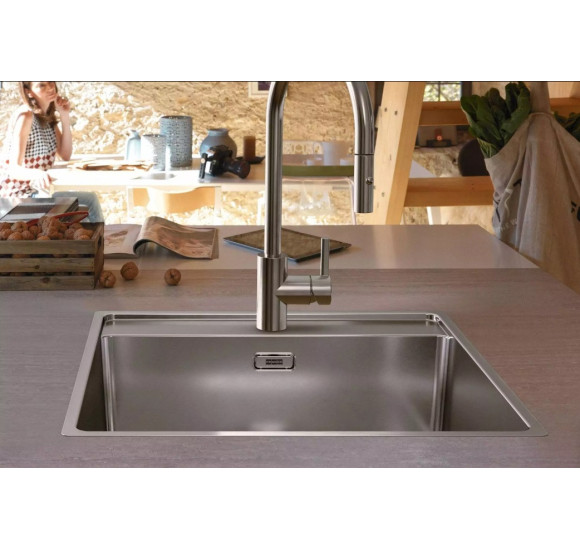 Franke MRX 210-50 TL nerūdijančio plieno plautuvė su ventiliu (rankiniu)