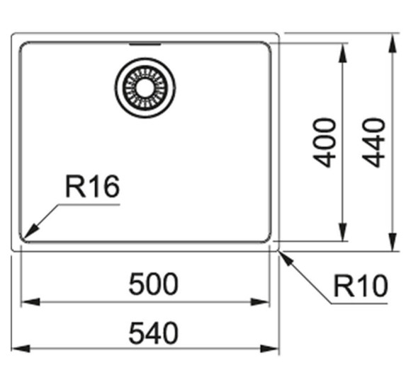 Franke MRX 210-50 nerūdijančio plieno plautuvė dedama "Slim Top" arba lygiai su stalviršiu
