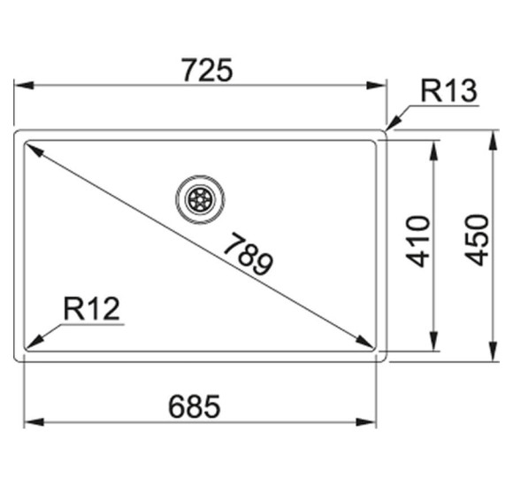 Franke BXX 210/110-68 nerūdijančio plieno plautuvė