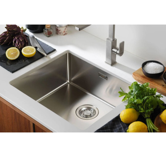 Franke MRX 110-50 nerūdijančio plieno plautuvė 54x44cm, (rankinis ventilis)