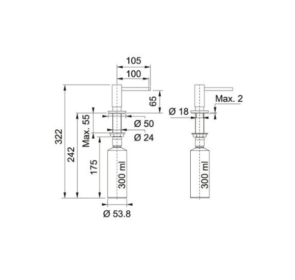 Franke Active Plus dozatorius