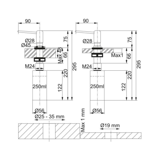 Franke Novita muilo dozatorius, spalva - chromas