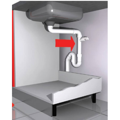 Franke taupantis vietą sifonas