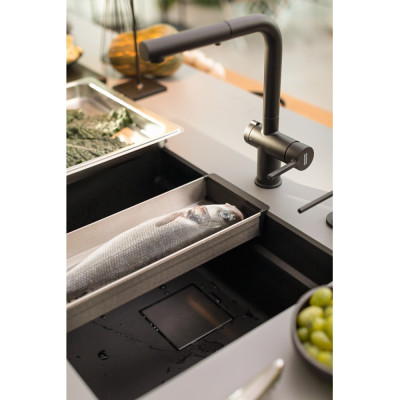 Franke nerūdijančio plieno nuvarvėjimo indas MRG ir KNG plautuvėms