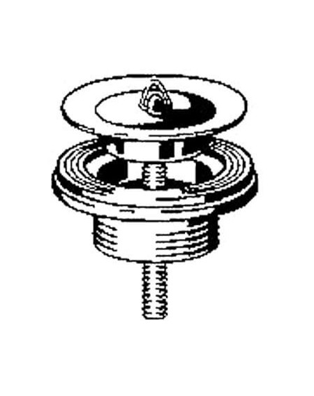 Viega išleidimo ventilis su kamščiu praustuvui