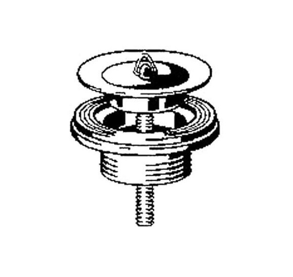 Viega išleidimo ventilis su kamščiu praustuvui