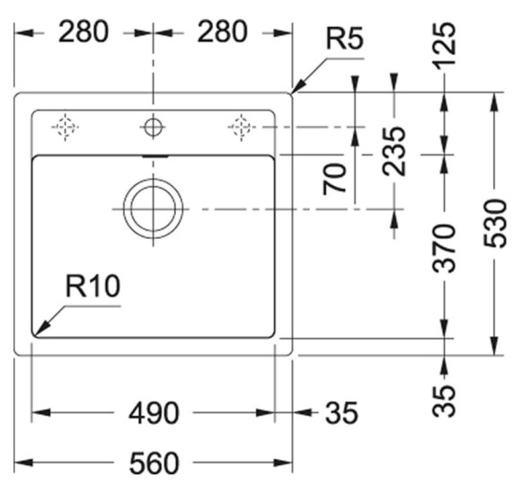 Franke SID 610 Tectonite plautuvė, užkemšamas ventilis, pasirenkama spalva