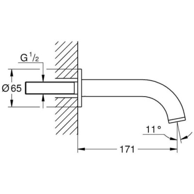 IŠPARDAVIMAS. Grohe Atrio potinkinis vonios snapas