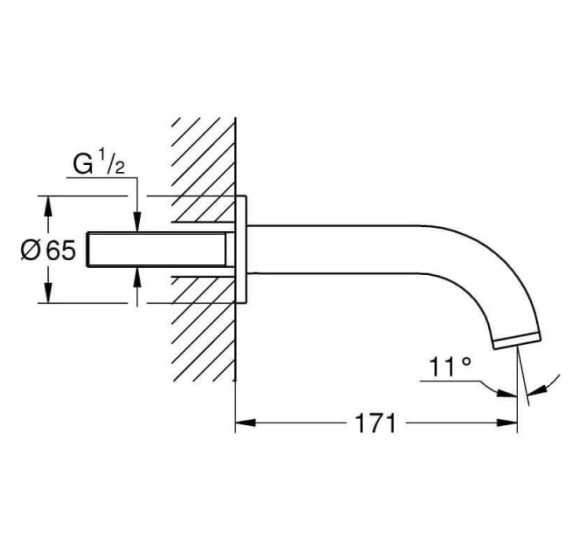 IŠPARDAVIMAS. Grohe Atrio potinkinis vonios snapas