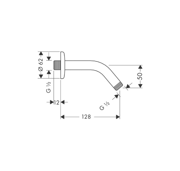 Hansgrohe laikiklis potinkinei dušo galvai