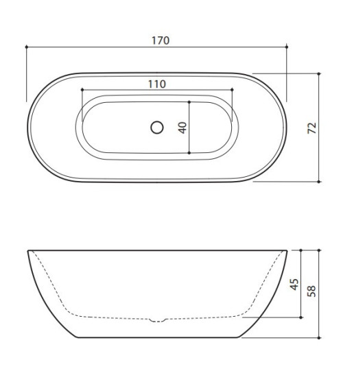 Balteco Xonyx vonia FABO 170x72x58cm